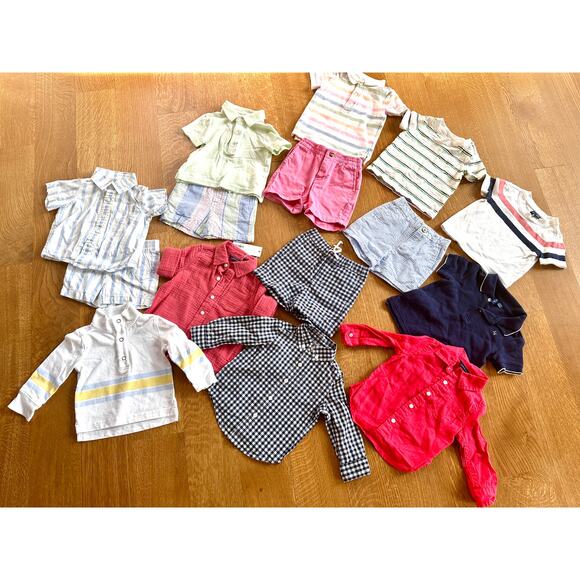 Lot of Janie & Jack Boys 6-12 Month Clothes- 15 items!